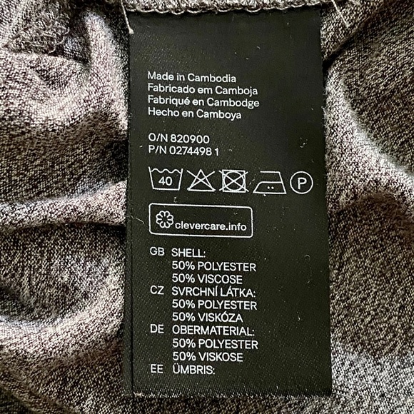 Dividend H&M Grey 3/4 Sleeve Tee - Picture 6 of 6